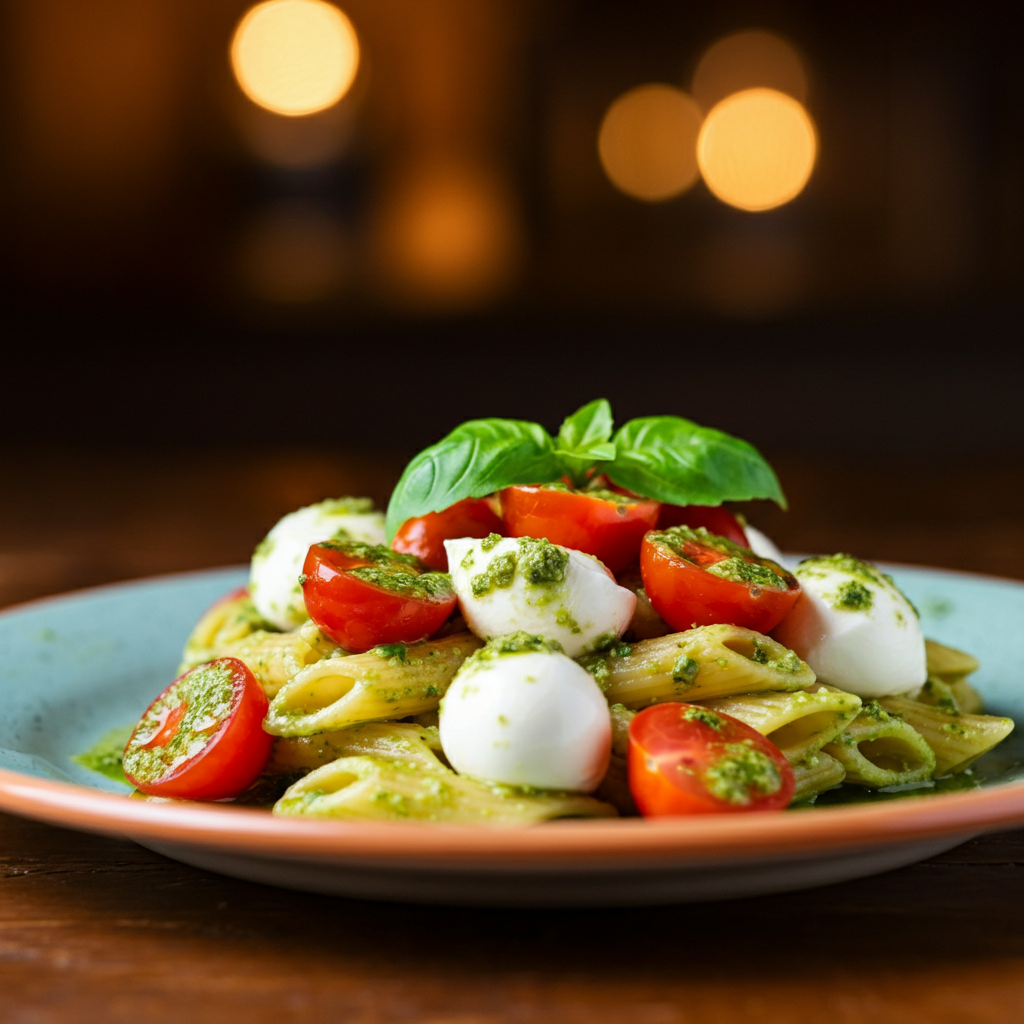 Spaghetti mit Tomaten-Pesto